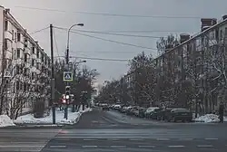 Аэрофлотская улица, вид от пересечения с Центральной улицей