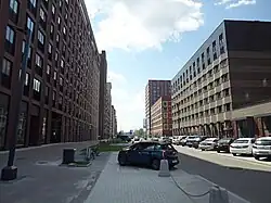 Улица Архитектора Щусева, вид от проспекта Лихачёва