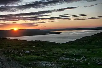 Вид на залив с материка