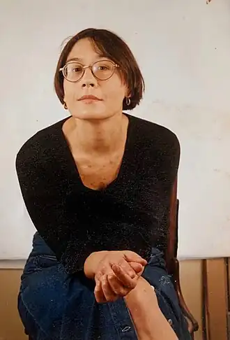 М.Г. Пожарицкая на открытии выставки SIX SEX ШЕСТЬ в Москве 1999 год