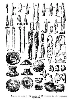Изделия из кости, камня и глины