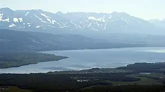 Вид на Начикинское озеро с Перлитовой сопки