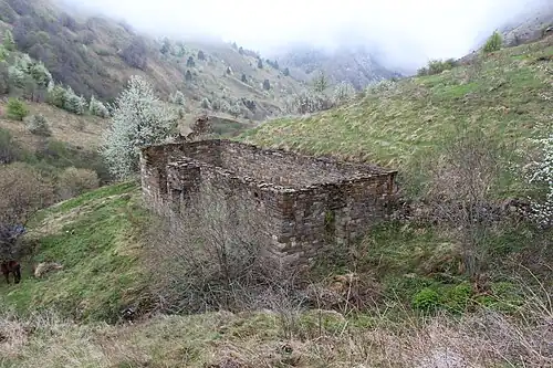 Общий вид остатков строения.