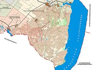 Обзорная карта района Цимлянских песков