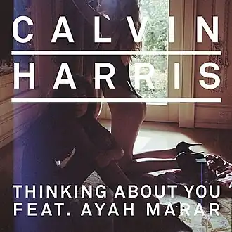 Обложка сингла Кельвина Харриса при участии Аи Марар «Thinking About You» (2013)