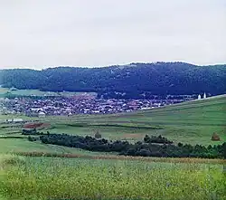 Общий вид Симского завода, фото С. М. Прокудина-Горского, между 1910 и 1916 годом