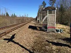 Вид в сторону ст. Хийтола.