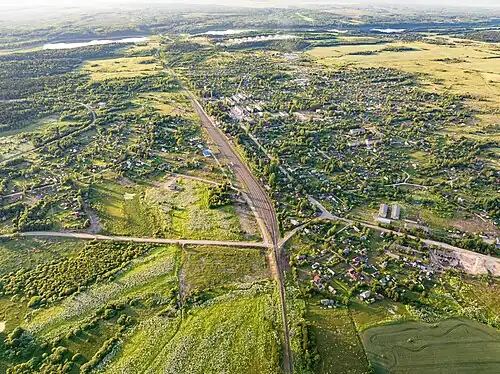 Вид на посёлок Оредеж