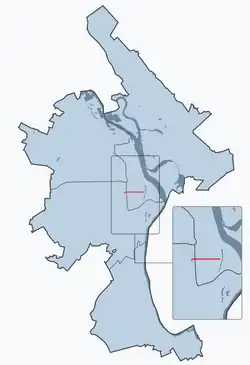 На карте города