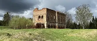 Руины Спасской церкви на Аксентьевском городище