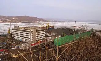 Бывшая ЖБФ, ныне — угольный причал