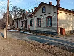 Здание вокзала.