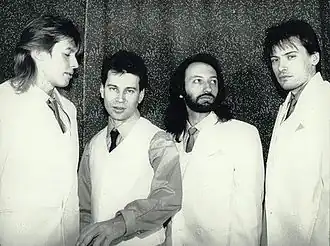 Группа «Отражение» в «золотом» составе. Владимир Филиппов, Сергей Кондаков, Александр Каменецкий, Андрей Коняхин