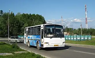 ПАЗ-4230, ранее работавший в Кургане, в Стрежевом