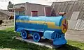 Памятник детскому паровозу в парке им. 80-летия Днепропетровской области