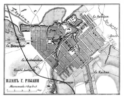 План Рязани 1871&nbsp;года