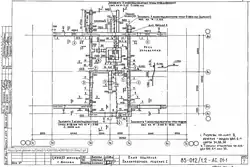 План подвального помещения жилого дома 85-й серии