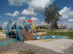 Игровая площадка около здания сельсовета