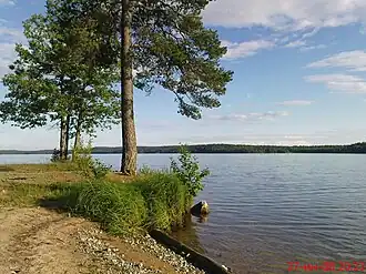 Северное побережье озера летом 2008 года