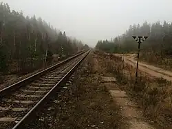 Вид с платформы в сторону ст. Приветненское.