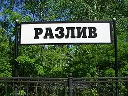 Указатель с названием платформы, 2010 год