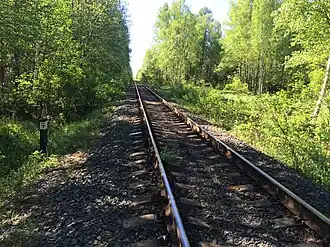 Вид в сторону ст. Маткаселькя.