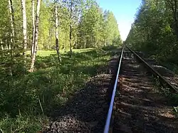 Вид в сторону ст. Вяртсиля.