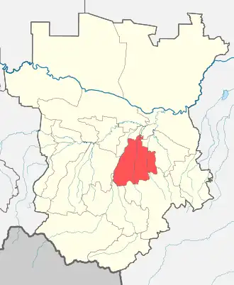 Шалинский район на карте