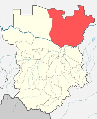 Шелковской район на карте