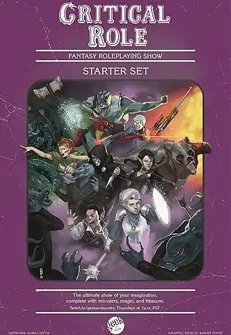 Стилизованный под стартовый набор для Dungeons & Dragons 4-й редакции постер кампании