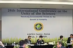 Президиум, Международная конференция за единство наук ICUS, Федерация за всеобщий мир, Сеул 4.02.2020