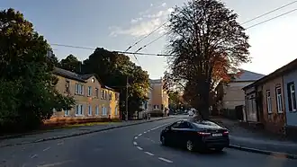 конец улицы: вид в направлении Музейной улицы.Слева дома №№ 5 и 3