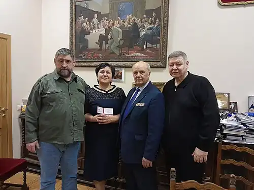 Приём Ольги Долгошапко в члены Союза писателей России