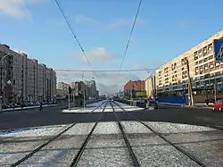 Проспект Просвещения, угол улицы Кустодиева