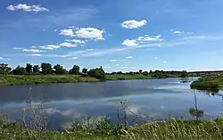 Пруд на Радубежском ручье в деревне Подымовка