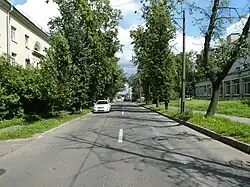 Вид от Софийского бульвара в сторону Железнодорожной улицы