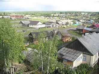 Вид с колокольни заброшенной церкви Ильи Пророка