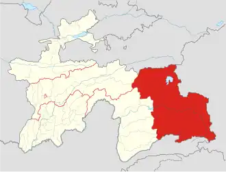 Мургабский район на карте