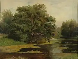 Лесной пейзаж. Пруд