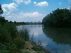 Вид на реку Афипс летом 2007 года