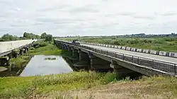 Река Кулунда в районе села Андроново. Пересечение с водоводом Кулундинского магистрального канала