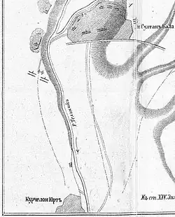 Р. Тельникъ план военной зарисовки из дневника барона Л. П. Николаи, 1857 год.