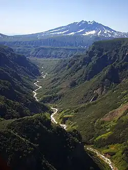 Вид на долину реки летом 2018 года