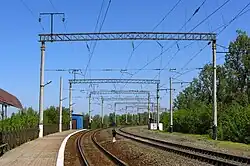 Вид в&nbsp;сторону станции Полтава-Южная