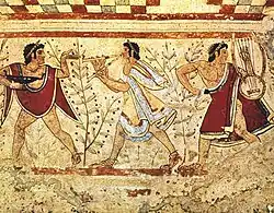 Музыканты из гробницы Триклиния. Тарквиния, 470 год до н.э.