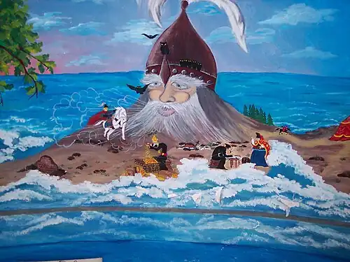 Роспись в гроте Пушкина, Феодосия, фрагмент 2.