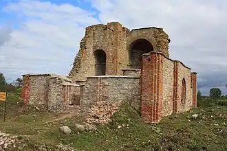 Руины церкви в 2012 году