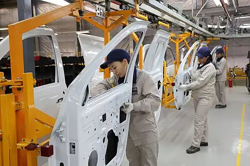 Конвейер подсборки дверей