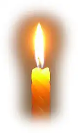 Сила света, излучаемого свечой, близка к одной канделе.