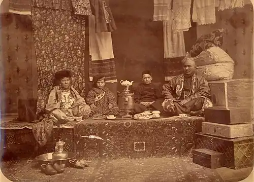 Семья башкира в деревне Кулбаково, 1890